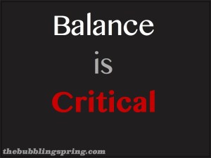 Life is a choice and so is balance